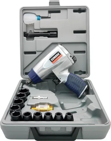Гайковерт пневматический 1/2", 378 Нм с набором головок ST-M1001К SUMAKE