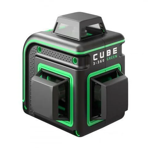 Комплект Лаз. ур.ADA CUBE 3-360GREEN Basic Edition+ADA Cosmo50+Штатив-штанга ADA SILVER PLUS с трин