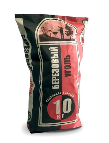 Уголь древесный 10 кг (березовый)