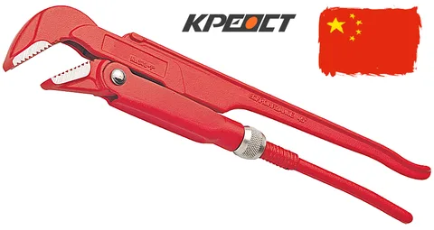 Ключ трубный разводной губки 45° "Креост"   (1").
