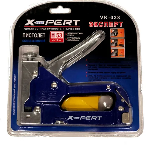 Степлер строительный 4-14мм "X-PERT" VK-038