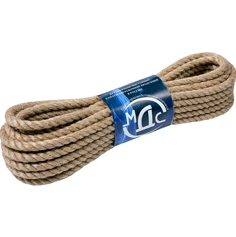 Канат джутовый  8 мм 4 пр. 20 м (уп)