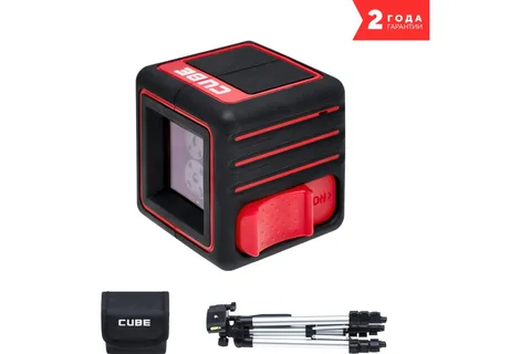 Лазерный уровень ADA Cube Professional Edition (построитель,батарея,штатив,инструкция)