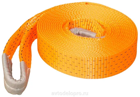 Трос буксировочный   7,5 т (лента 5 м, петля-петля) АвтоДело