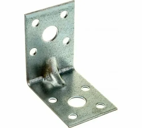 Уголок крепежный усиленный  50*50*35*2,0 цинк (100 шт.)
