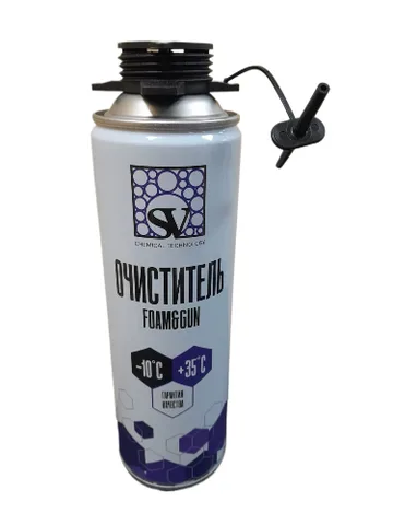 Очиститель монтажной пены 500 мл (350г) SV CLEANER FOAM&GUN (12 шт.)